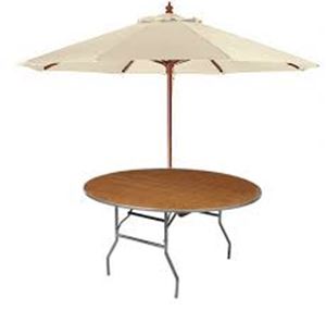 Picture of Garden Party Table w/market umbrella 48"