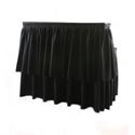 Picture of Beverage Bar Skirted Black 6'