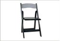 Picture of Chair Black Wooden - Padded