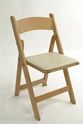 Picture of Chair Natural Wooden - Padded